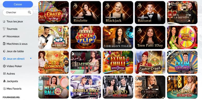 Azur Casino live